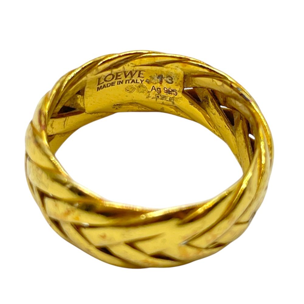 Loewe Braided Ring Gold — view 5