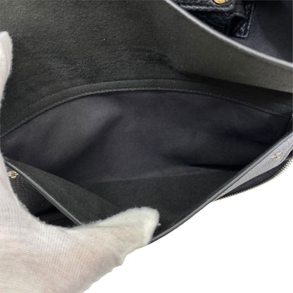 Fendi Game Tote Canvas Leather Black Lightweight Crossbody Shoulder Bag — view 7