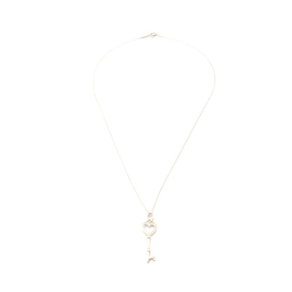Tiffany & Co Heart Key Necklace Sterling Silver — view 2