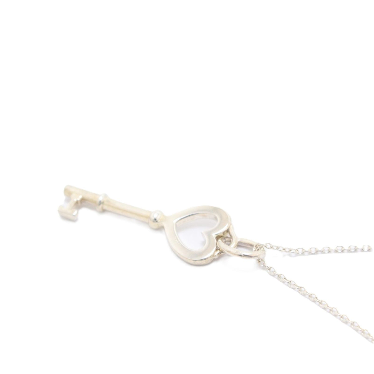 Tiffany & Co Heart Key Necklace Sterling Silver — view 3