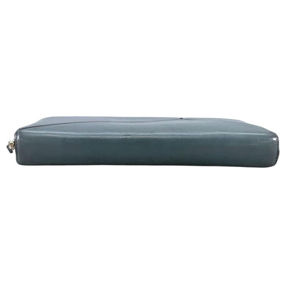 Loewe Puzzle Anagram Wallet Calfskin Blue — view 4