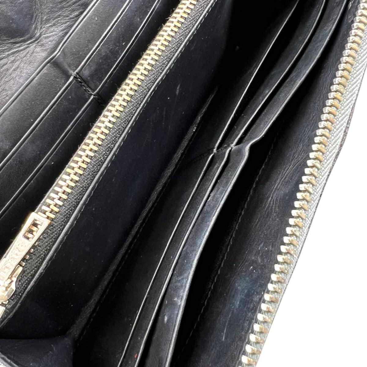 Loewe Puzzle Anagram Wallet Calfskin Blue — view 8