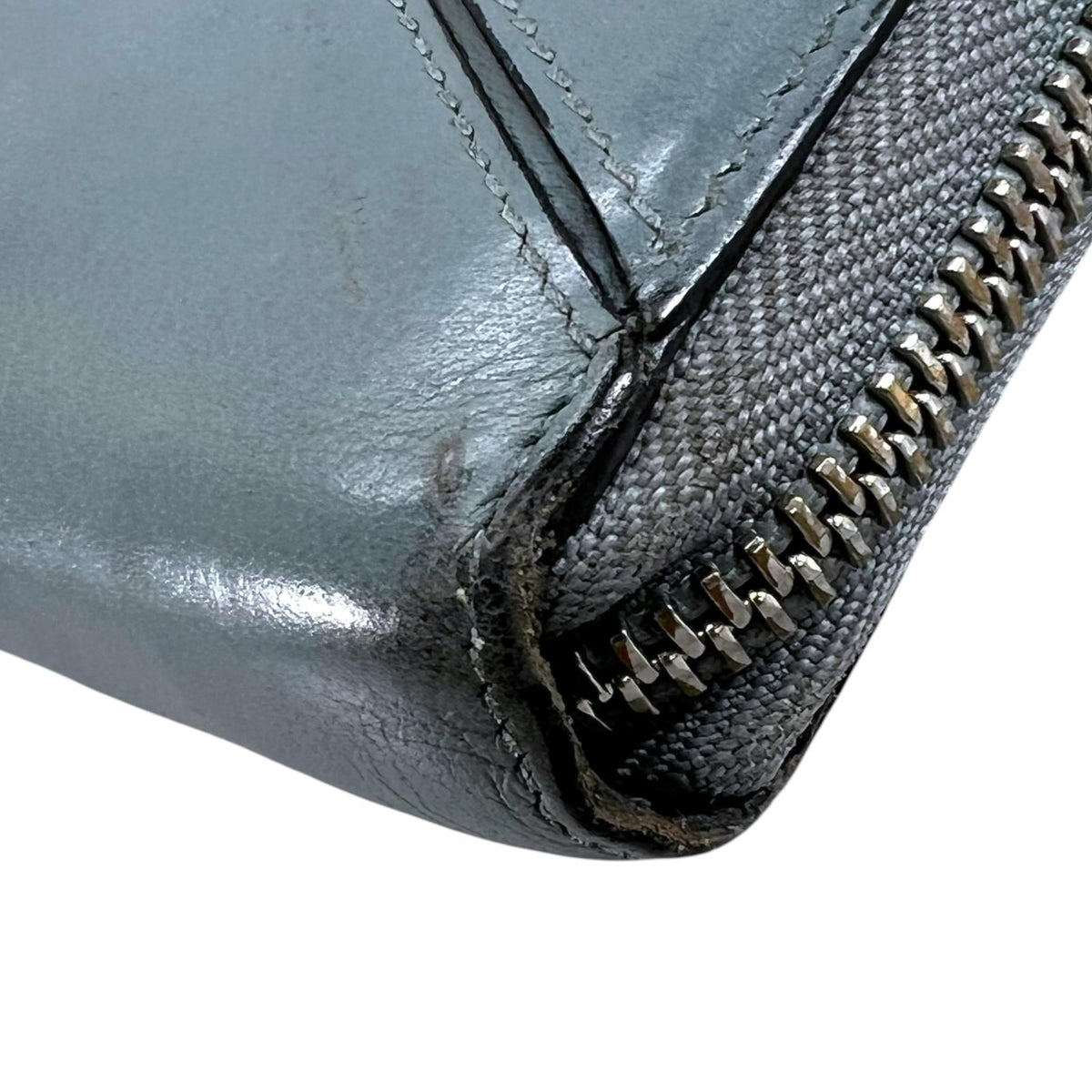 Loewe Puzzle Anagram Wallet Calfskin Blue — view 6