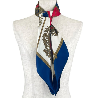 Hermes Carre 90 Scarf Silk Blue — view 2
