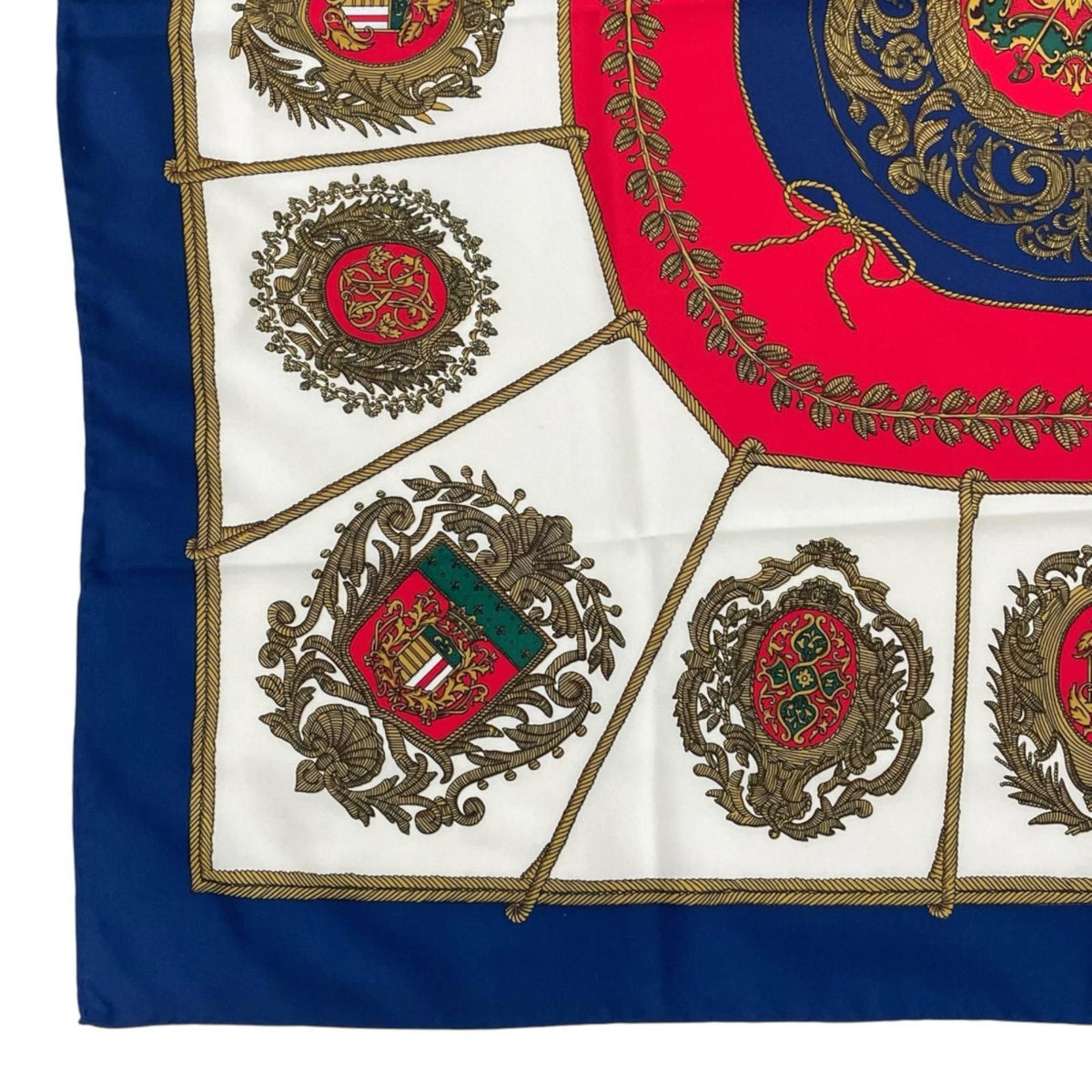Hermes Carre 90 Scarf Silk Blue — view 6