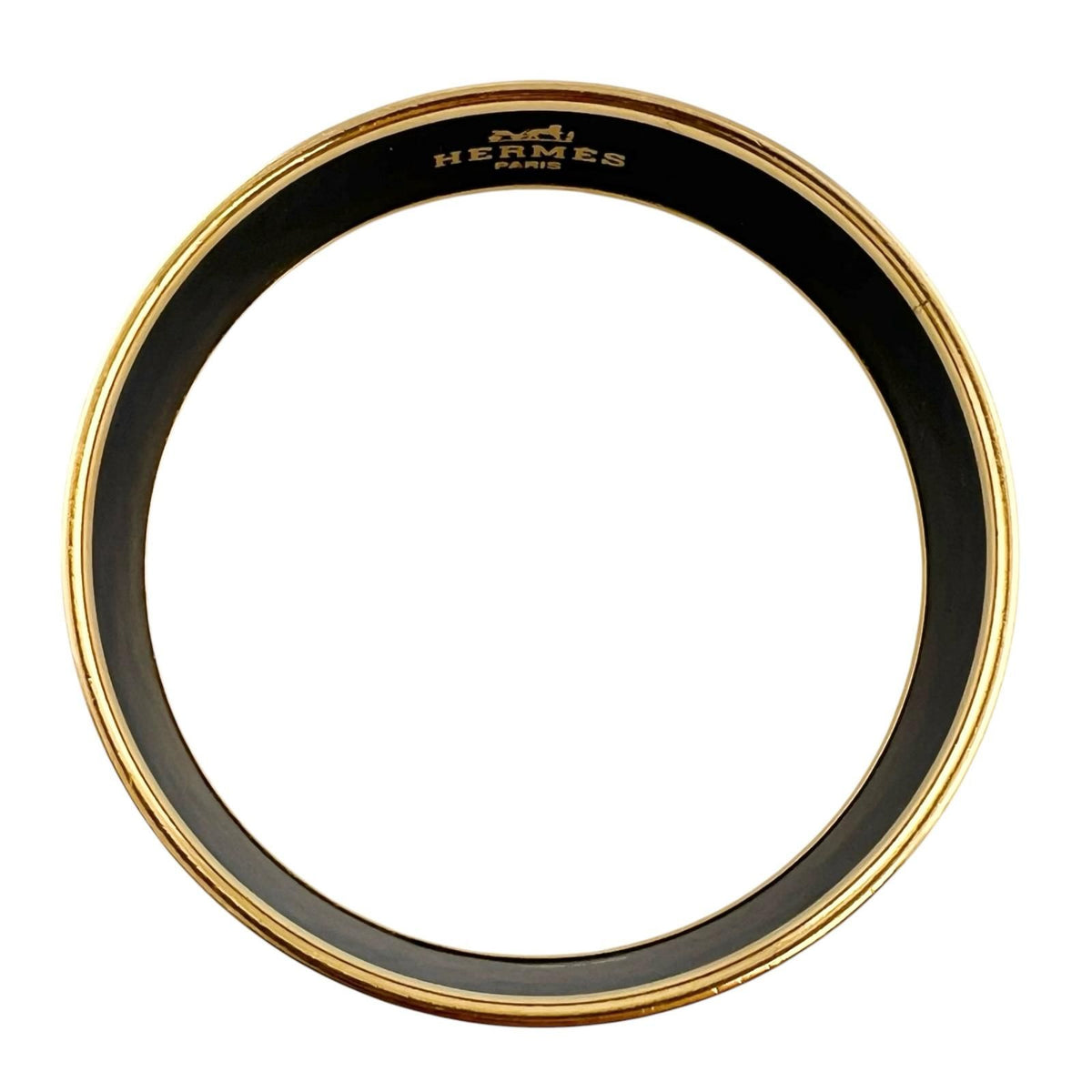 Hermes Enamel GM Bangle Metal Red Bracelet — view 2