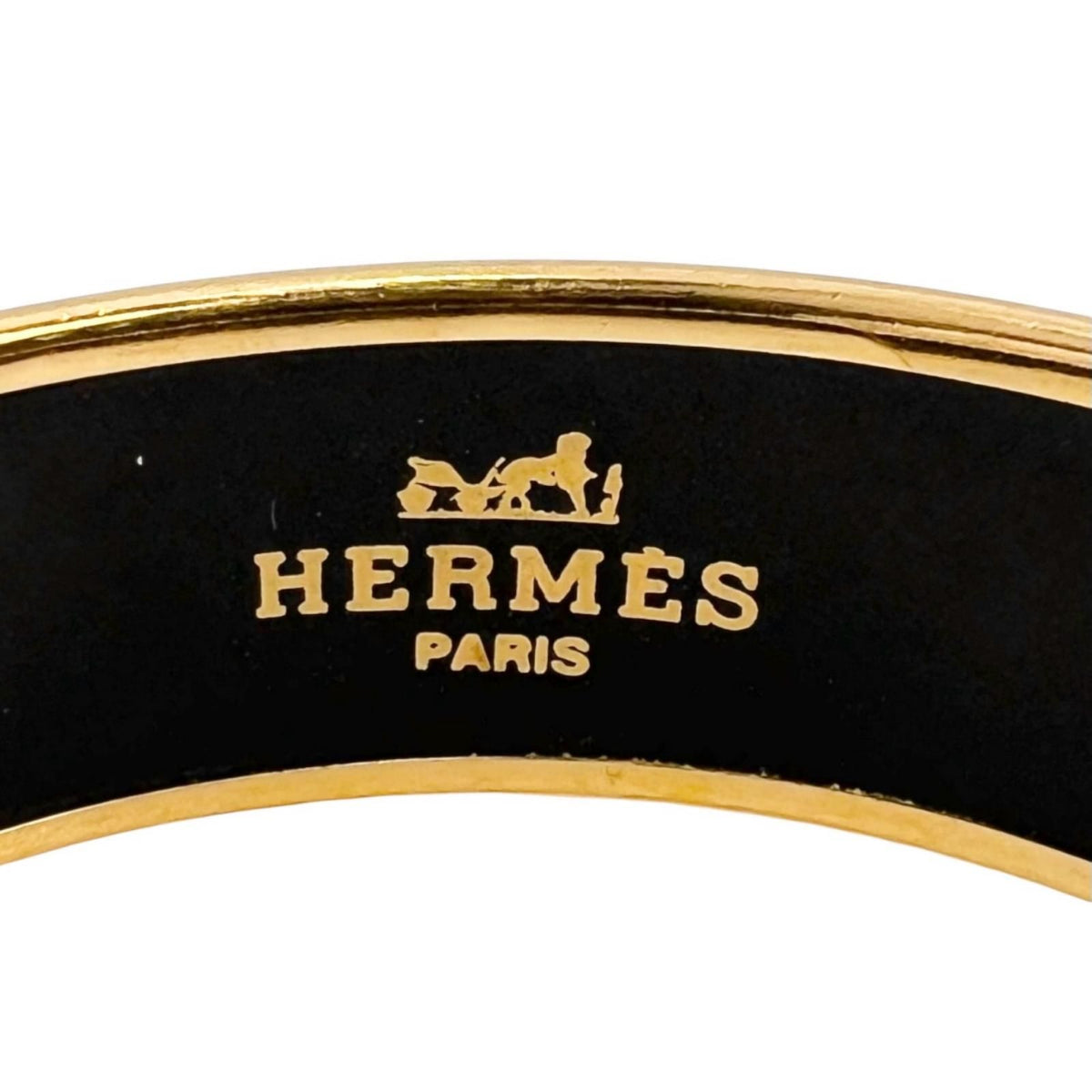 Hermes Enamel GM Bangle Metal Red Bracelet — view 5