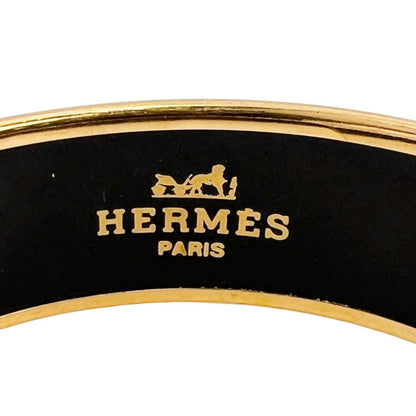 Hermes Enamel GM Bangle Metal Red Bracelet — view 5