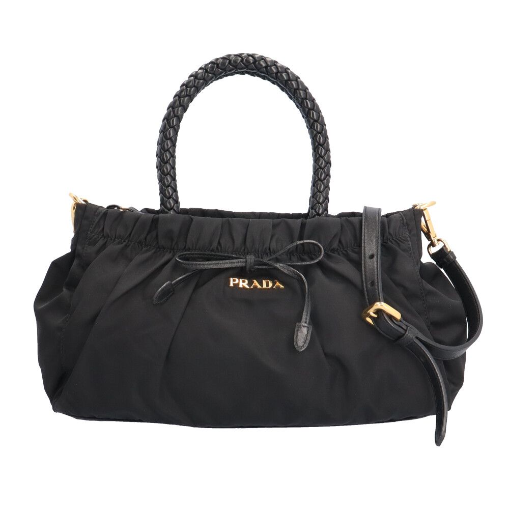 Prada Shoulder Bag Nylon Black