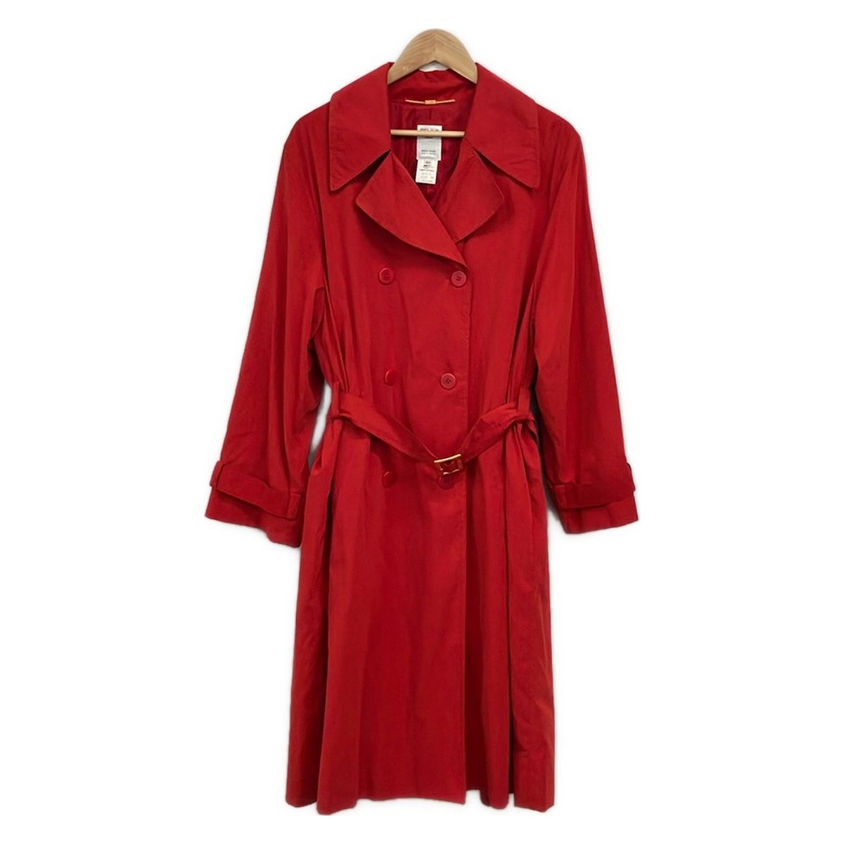 Celine Trench Coat M Red Long Sleeve Spring Fall 40