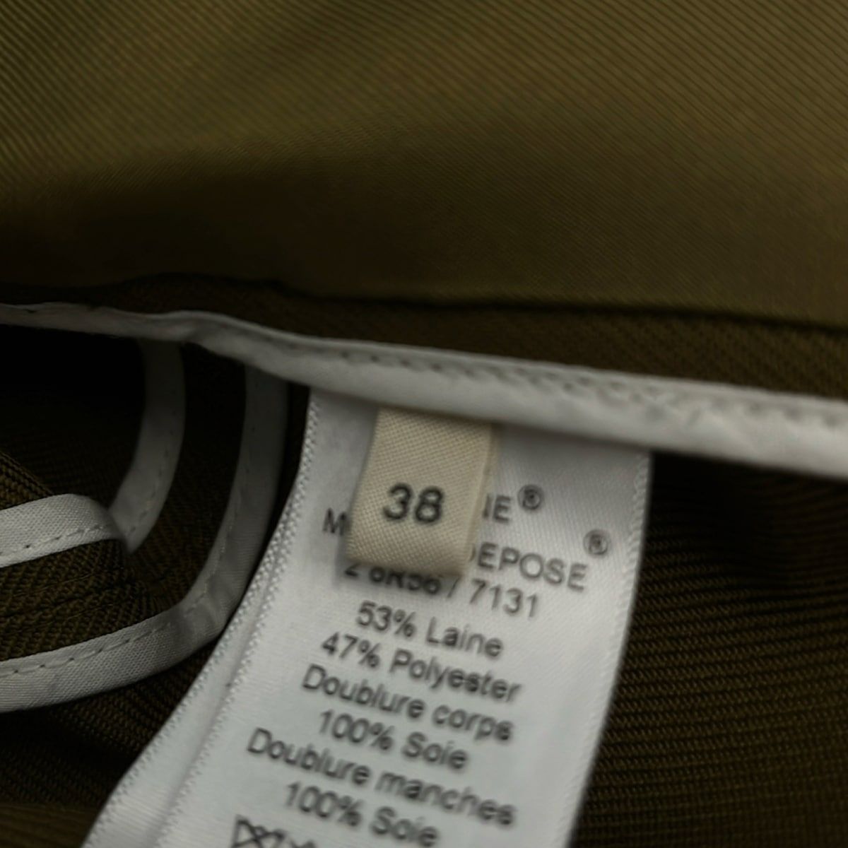 Celine Coat M Dark Green Spring Fall 38 — view 5