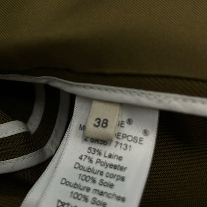 Celine Coat M Dark Green Spring Fall 38 — view 5