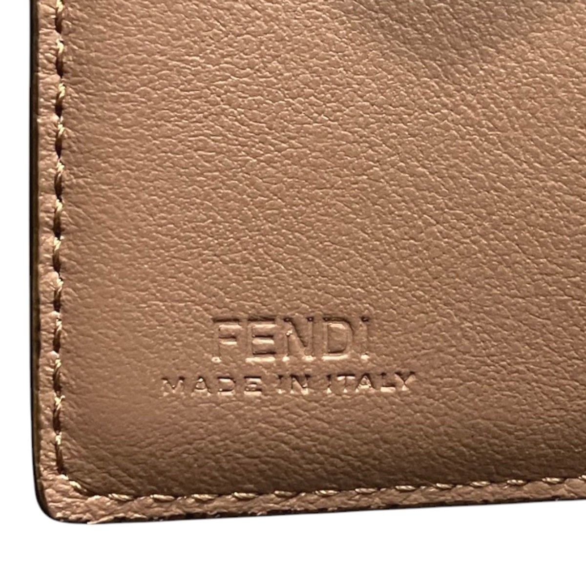Fendi Peekaboo Micro Trifold Wallet Leather — view 4