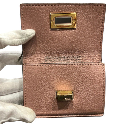 Fendi Peekaboo Micro Trifold Wallet Leather — view 6