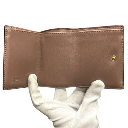 Fendi Peekaboo Micro Trifold Wallet Leather — view 3