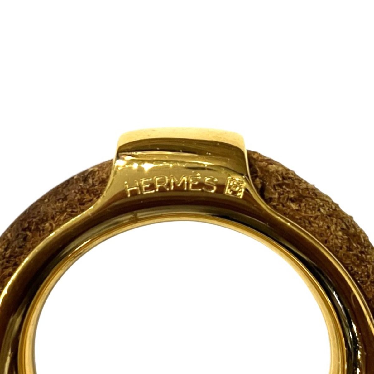 Hermes Scarf Ring Comet Leather — view 4