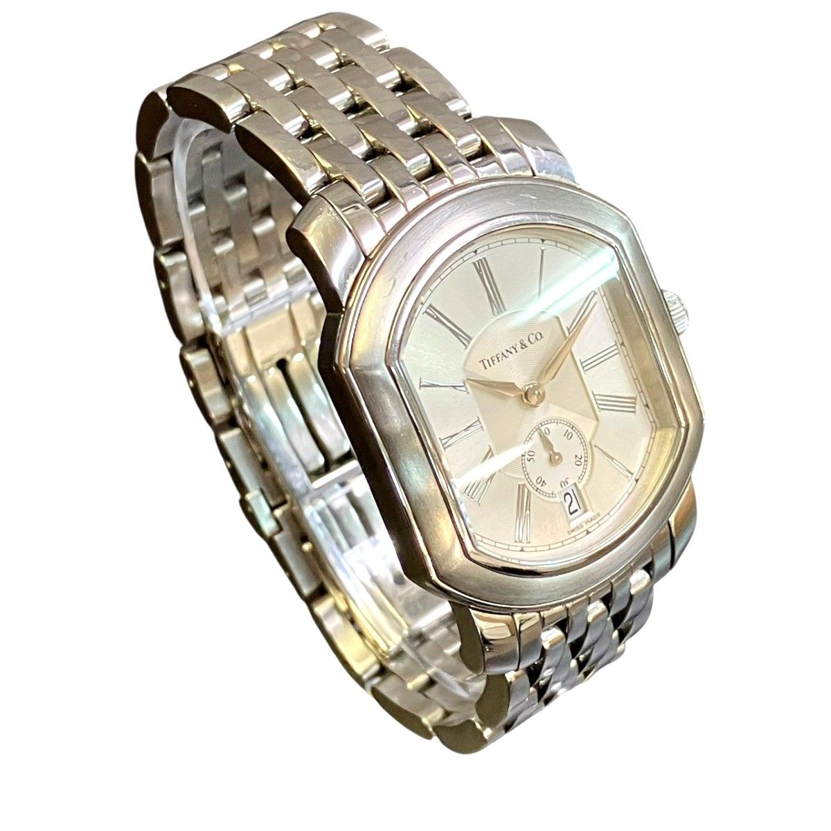 Tiffany & Co Mark Coupe Watch SS Quartz Silver Dial — view 3