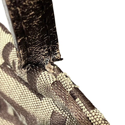 Fendi Zucchino Mini Tote Zucca Handbag Canvas Leather — view 7