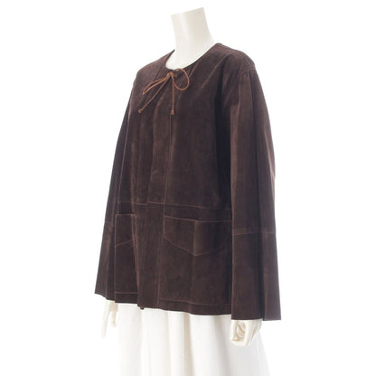 Miu Miu Vintage Leather Suede Jacket Brown — view 2
