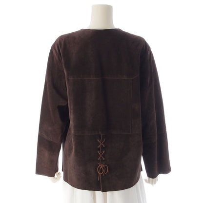 Miu Miu Vintage Leather Suede Jacket Brown — view 4