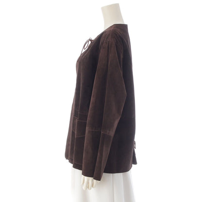 Miu Miu Vintage Leather Suede Jacket Brown — view 3