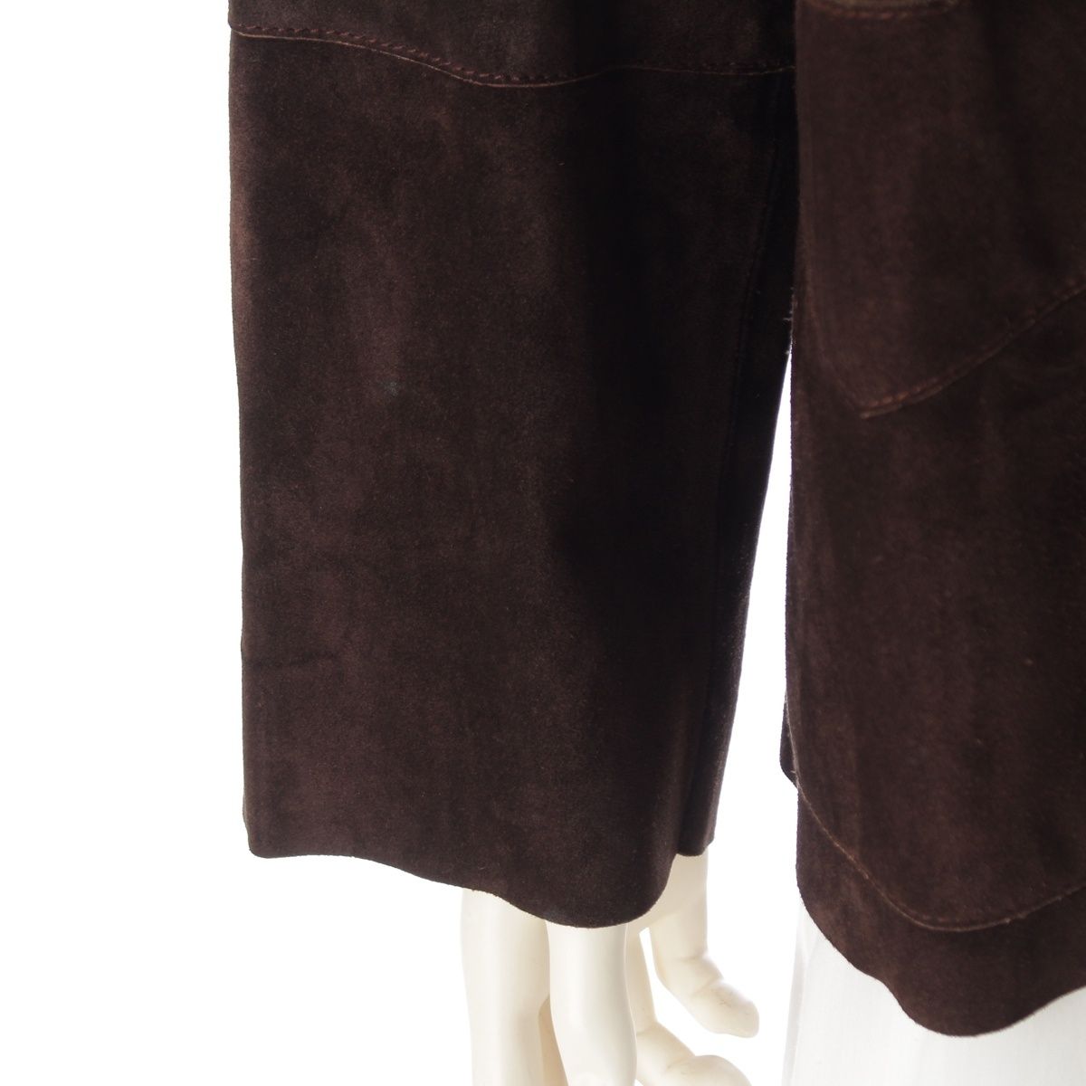 Miu Miu Vintage Leather Suede Jacket Brown — view 6
