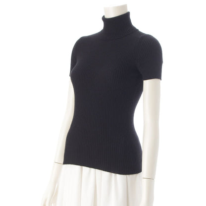 Chrome Hearts Cashmere Y NOT Cemetery Cross Leather Patch Turtleneck Short — view 2