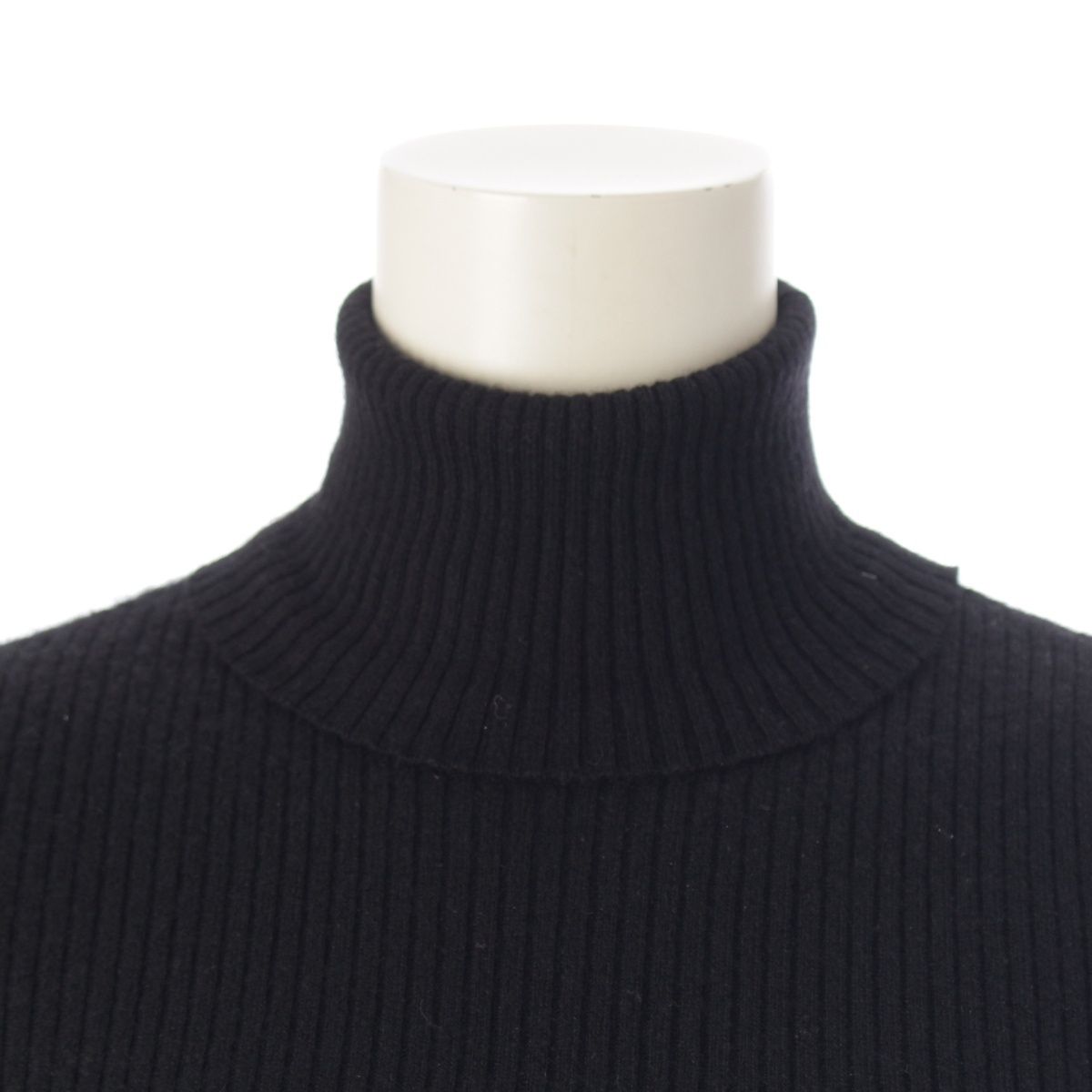 Chrome Hearts Cashmere Y NOT Cemetery Cross Leather Patch Turtleneck Short — view 5