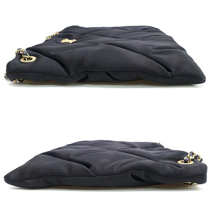 Chanel Large Pouch Satin BK GD Shoulder Bag — view 3