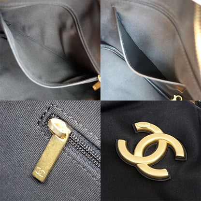 Chanel Large Pouch Satin BK GD Shoulder Bag — view 7