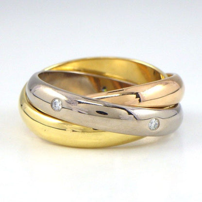 Cartier Ring Trinity Classic Model Three Color Diamond — view 2