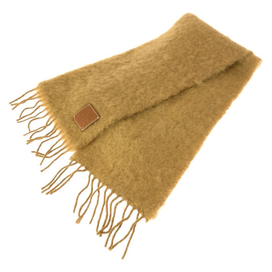 Loewe Anagram Beige Glitter le Wool Mohair Scarf