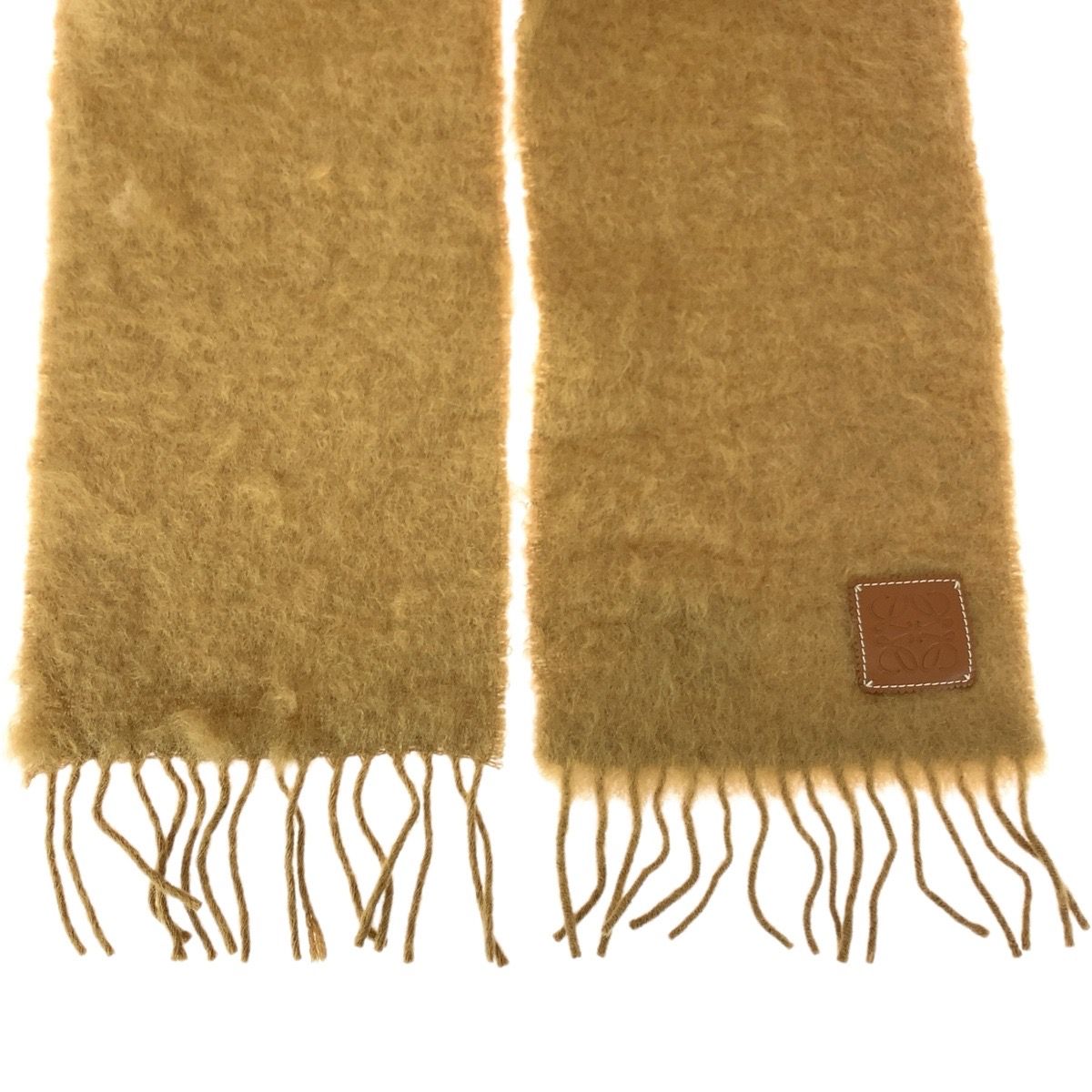 Loewe Anagram Beige Glitter le Wool Mohair Scarf — view 7