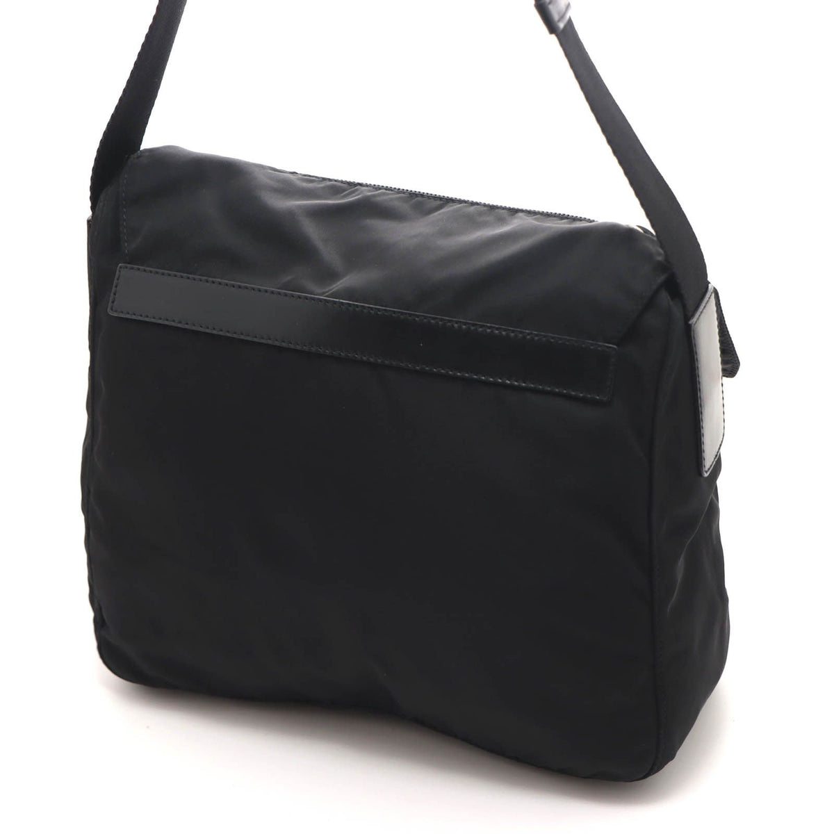 Prada Shoulder Bag Black Nylon Leather — view 2