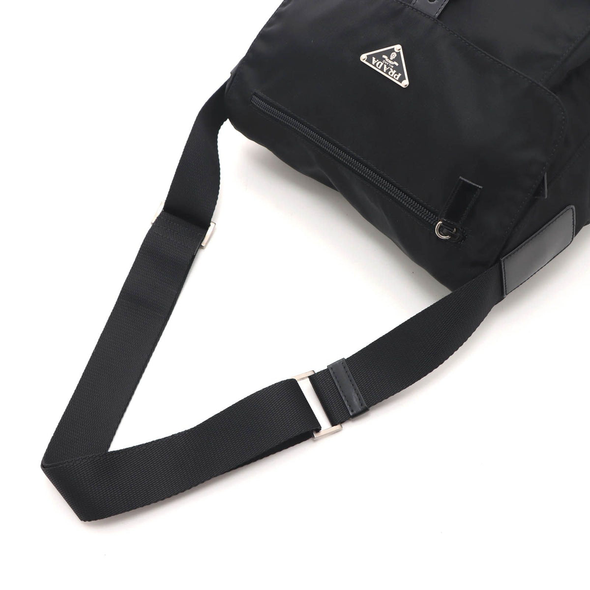Prada Shoulder Bag Black Nylon Leather — view 4