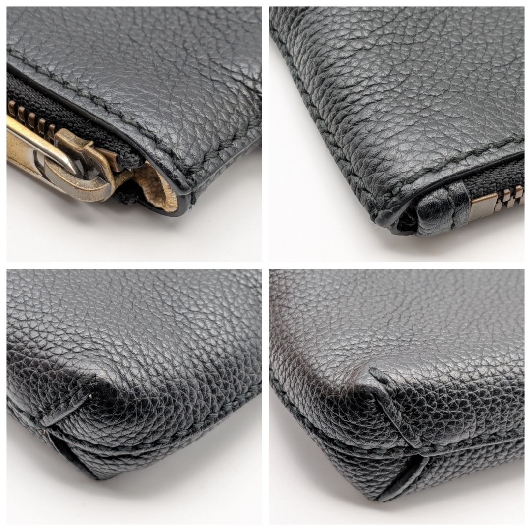 Gucci Vintage Logo Print GG Interlocking G Sherry Line Clutch Black — view 3