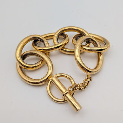 Chanel Chain Bracelet Gold Mantel First Era Vintage