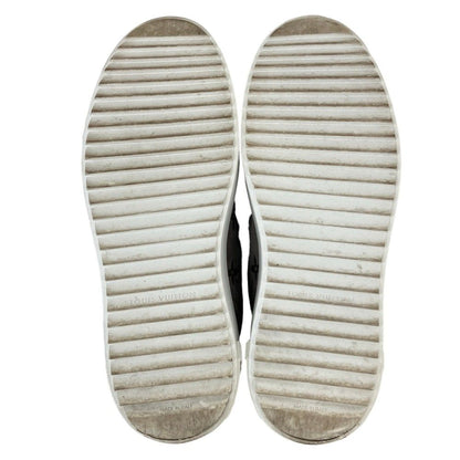 Louis Vuitton Timeout Line Monogram Shearling Sneakers Gray — view 5