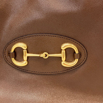 Gucci Horsebit 1955 Leather Tote Bag Brown — view 6