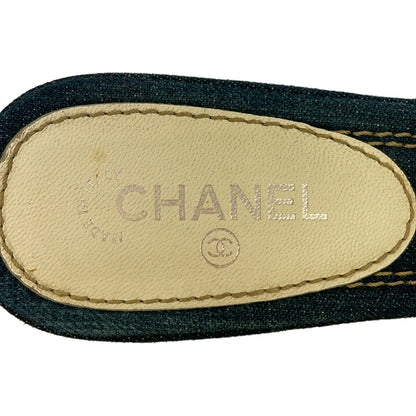 Chanel Mules Navy Camellia — view 5