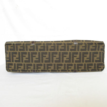 Fendi Vintage Zucca Pattern Tote Bag Brown Black — view 4