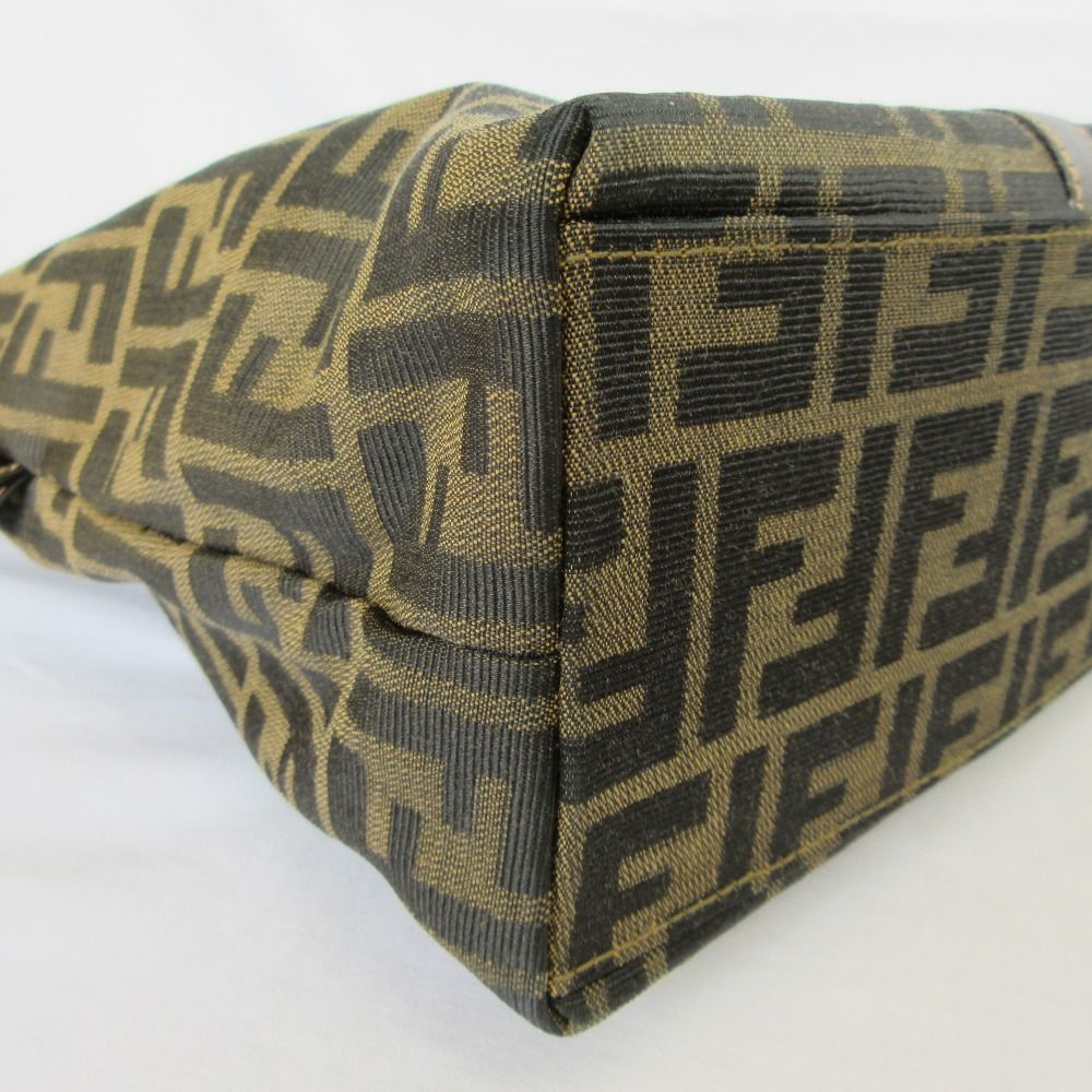 Fendi Vintage Zucca Pattern Tote Bag Brown Black — view 6
