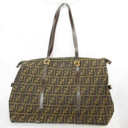 Fendi Vintage Zucca Pattern Tote Bag Brown Black — view 2