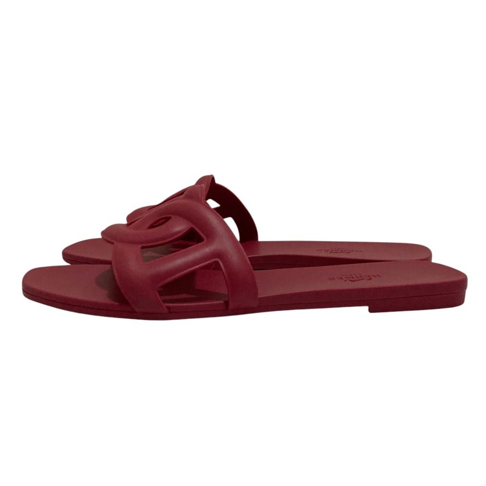 Hermes Aloha Chaine D'ancre Rubber Sandals Pink — view 2