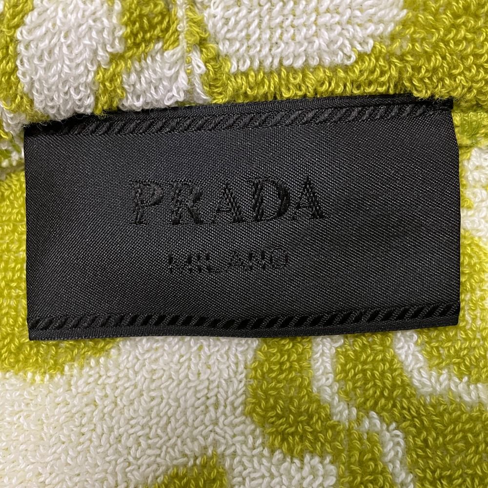 Prada Flower Print Jacquard Terry Cloth Pullover Hoodie Green M — view 7