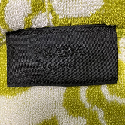 Prada Flower Print Jacquard Terry Cloth Pullover Hoodie Green M — view 7
