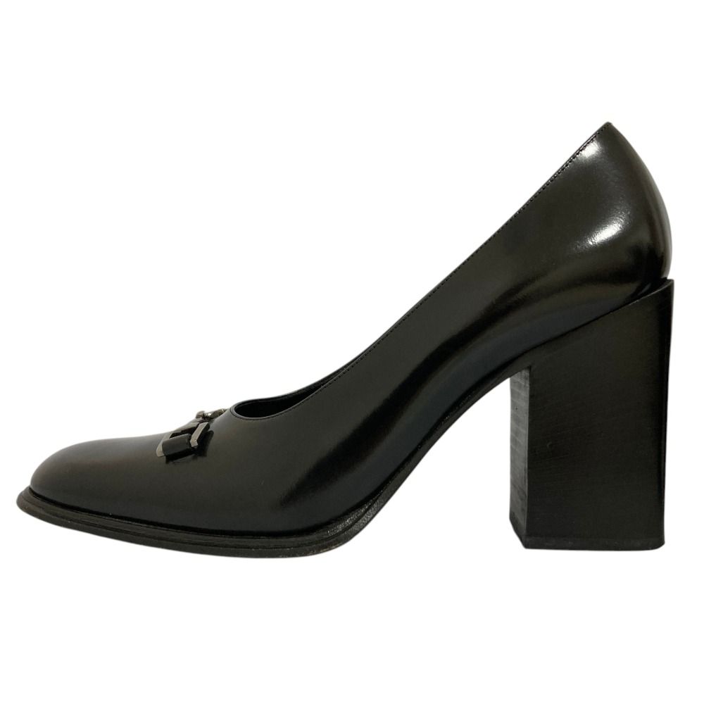 Gucci Tom Ford Era Horsebit Leather Pumps Black Heels — view 4