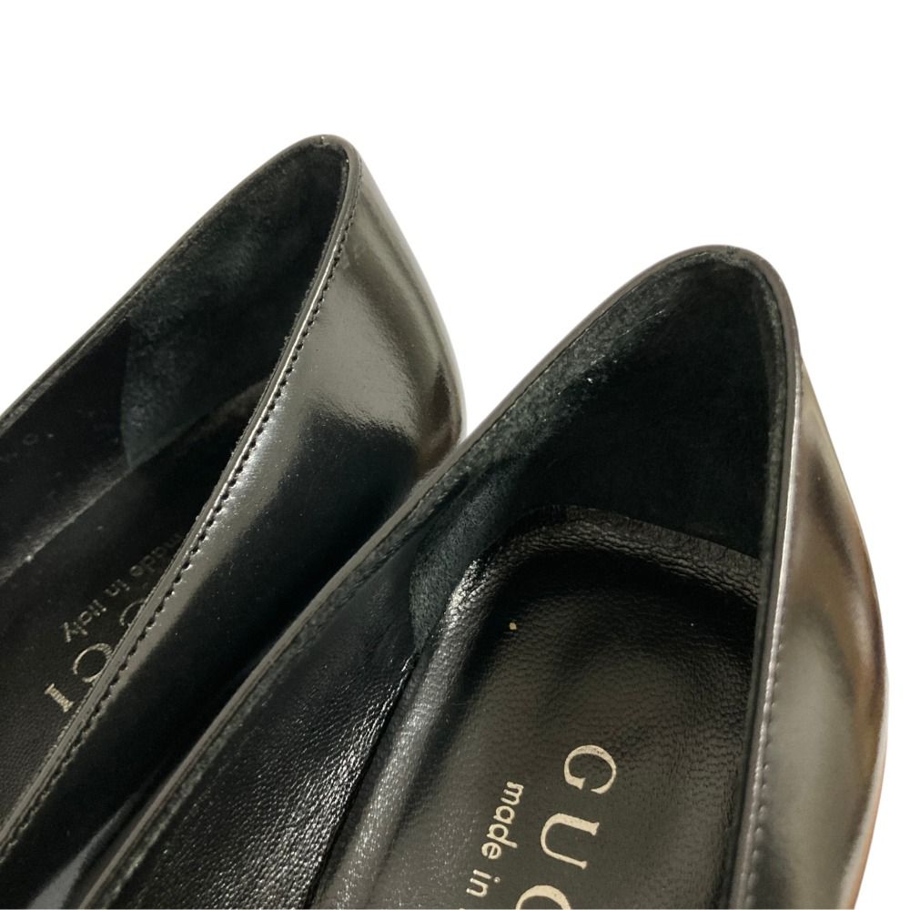 Gucci Tom Ford Era Horsebit Leather Pumps Black Heels — view 6