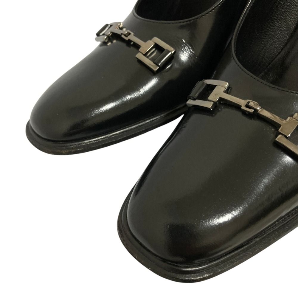 Gucci Tom Ford Era Horsebit Leather Pumps Black Heels — view 7