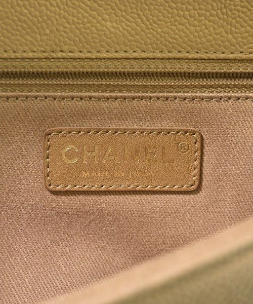 Chanel Matelasse 2-Way Bag Caviar Leather CC Logo Beige — view 5